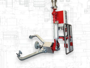 Gripping system for wheels with inclination