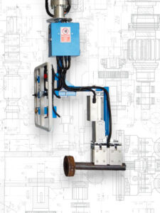 Gripping system with magnet for Pneumatic manipulator rigid arm ADAN