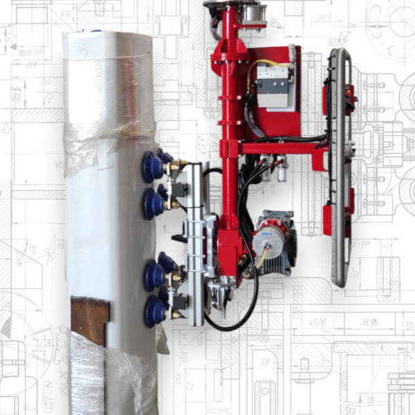 Sistema presa ventose verticali rotazione di 180° installabile su LITUS Attrezzatura industriale manipolazione carichi