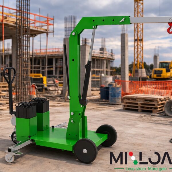 Miload mini gru compatte per sollevamento in spazi ristretti e cantieri edili - Mini gru mobili con contrappesi removibili