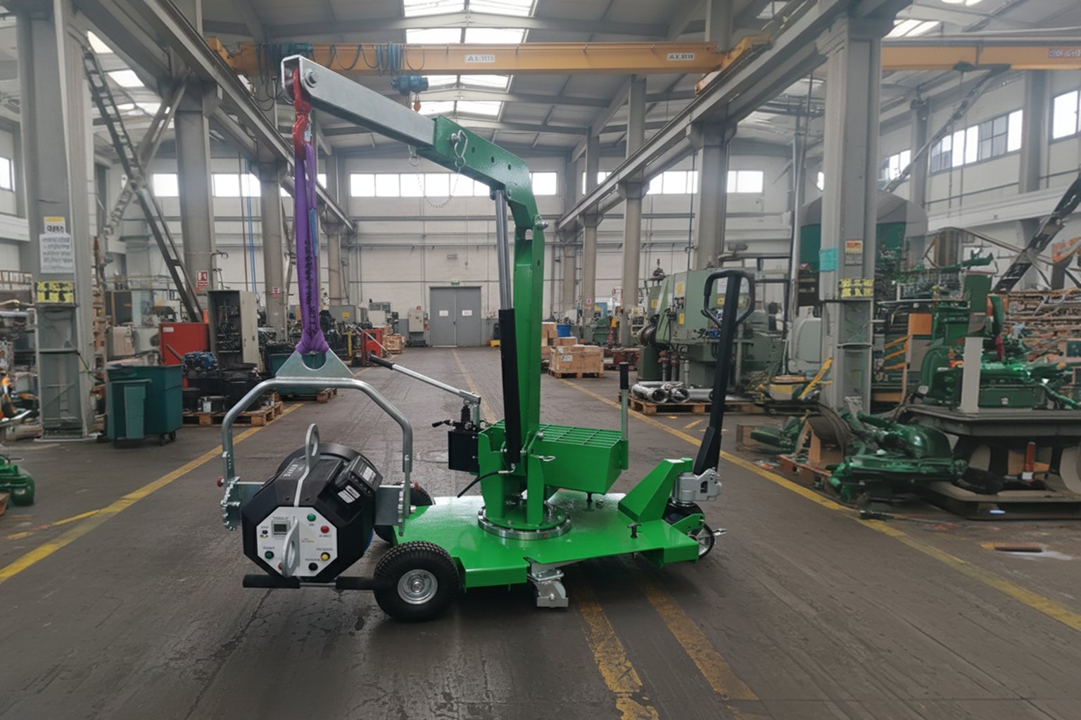 attrezzatura di sollevamento mobile per componenti meccanici Miload MG400 portata 400kg mini gru per edilizia
