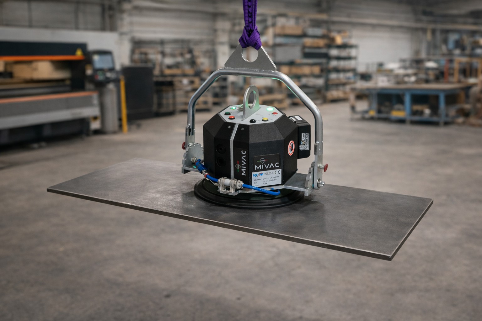 Liftagon by Mivac attrezzatura di sollevamento con ventosa per movimentazione lamiere