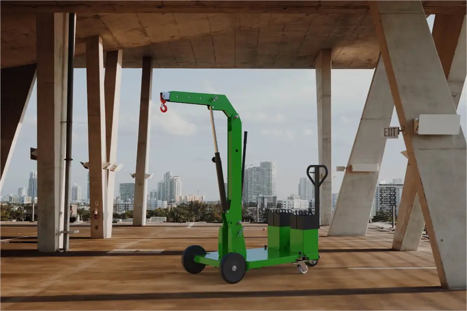 Mini gru per progetti di ristrutturazione Miload MF450 portata 450kg mini gru per cantieri