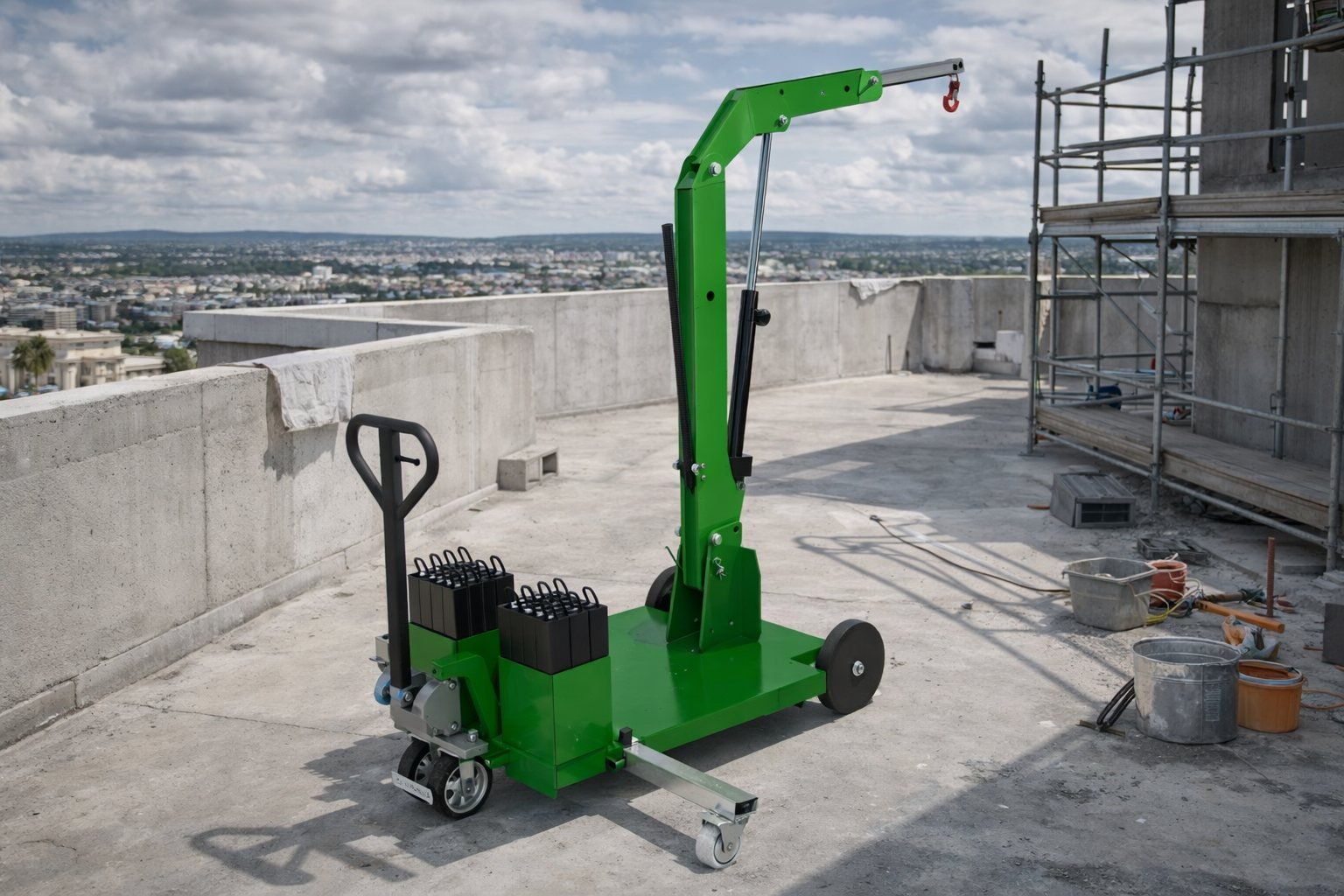 Mini sollevatore per cantieri edili Miload MF450 portata 450kg mini gru per cantieri