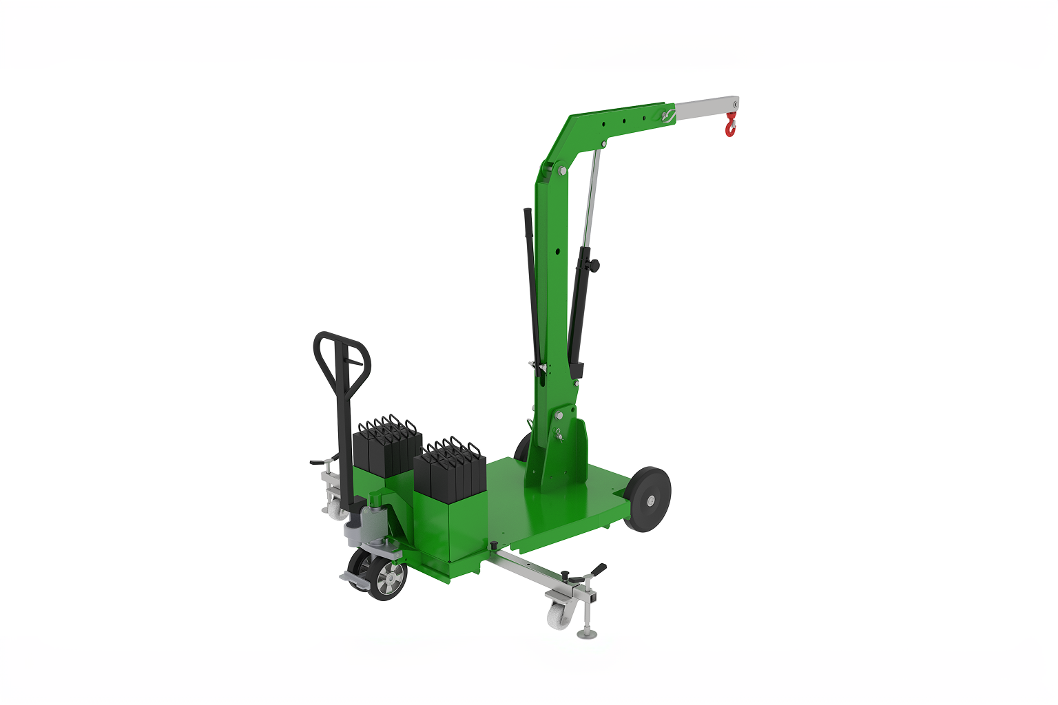 mini gru con contrappesi rimovibili Miload MF450 portata 450kg mini gru per cantieri